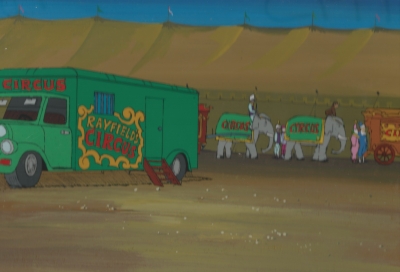 Original hand painted production background
